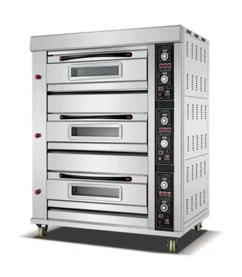 EKA branded electric combi oven designed for commercial kitchens, with advanced ventilation and display screen