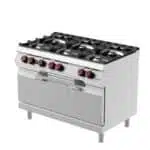 فرن طهي غاز 6 شعلات مع فرن