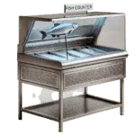 Stainless Steel Fish Counter on Stand