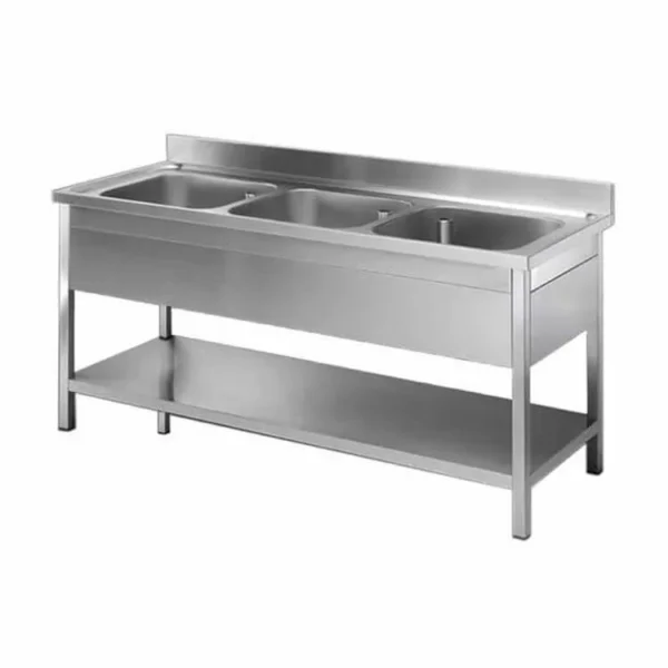 Triple Bowl Sink Unit