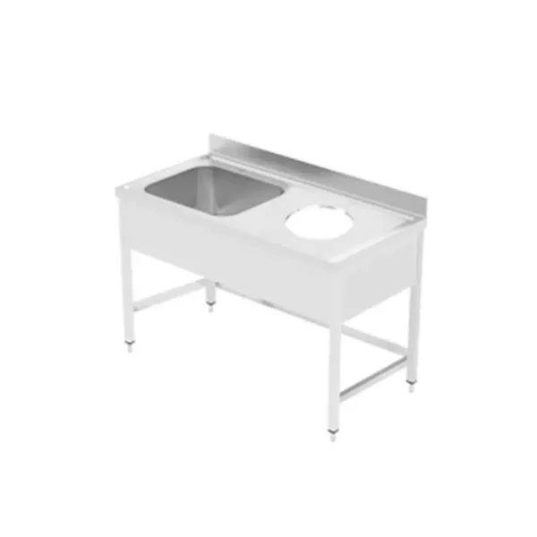 Sink Unit with Scrapping Hole
