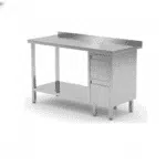 Stainless Steel Work Table with 2 Drawers